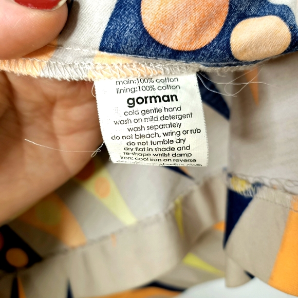 GORMAN khaki geometric dress - Picture 6 of 6